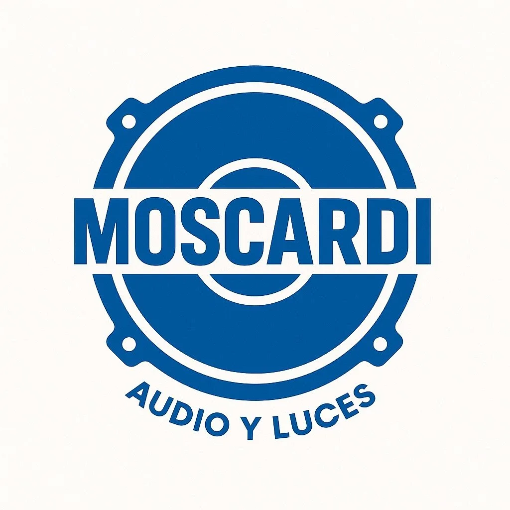 Logo de Moscardi Audio y Luces